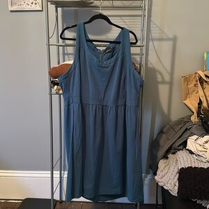 Cynthia Rowley Teal Zipper Back Dress 3X